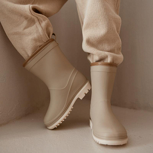 Сапоги резиновые Mrs. Ertha "Taupe", макиато